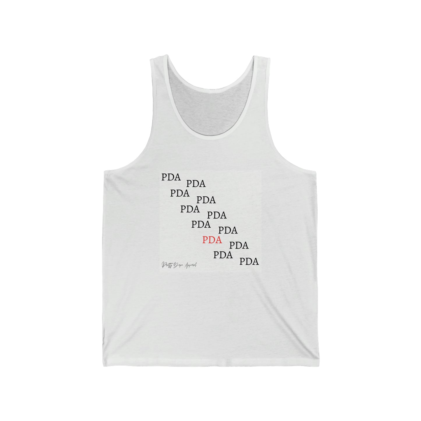 Unisex Low key PDA Tank